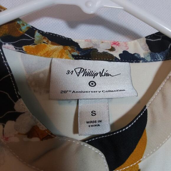 3.1 Phillip Lim for Target Floral Print Patchwork Zip Front Shirt Dress Size S - Picture 6 of 9